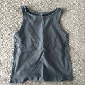 Intimately by Free People Blue Activewear Top with Shelf Bra